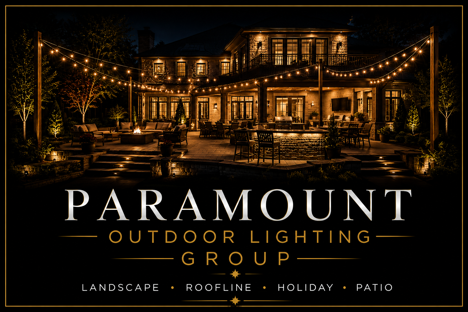 Paramount Outdoor Lighting Group patio lighting showcase