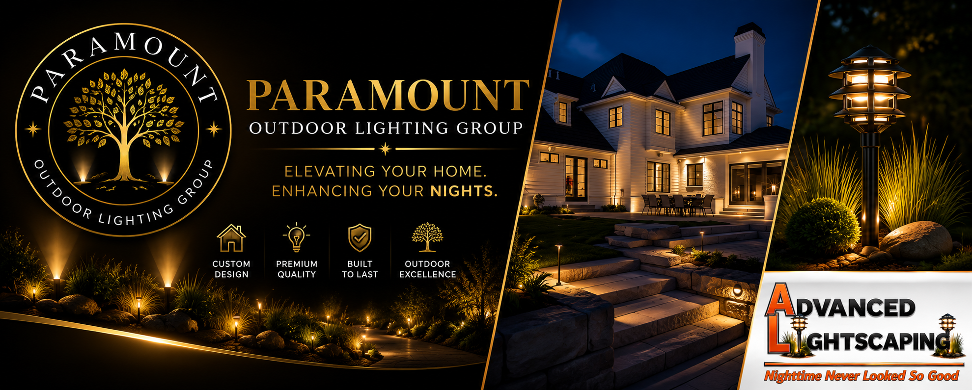 Paramount Outdoor Lighting Group — Elevating your home, enhancing your nights