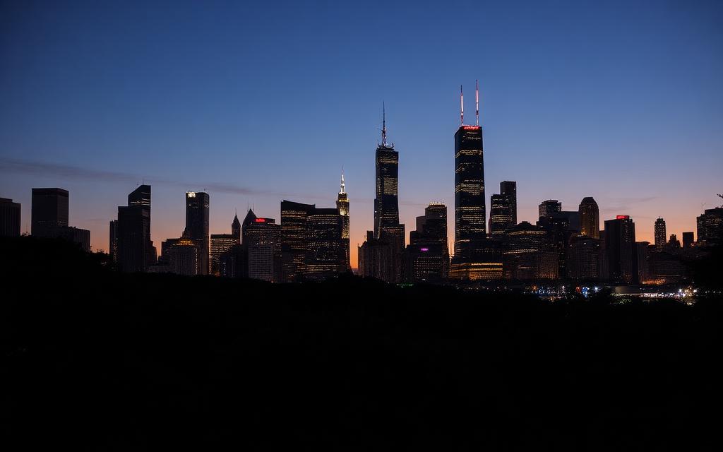 Chicago, Cook County at night — Lincoln Park