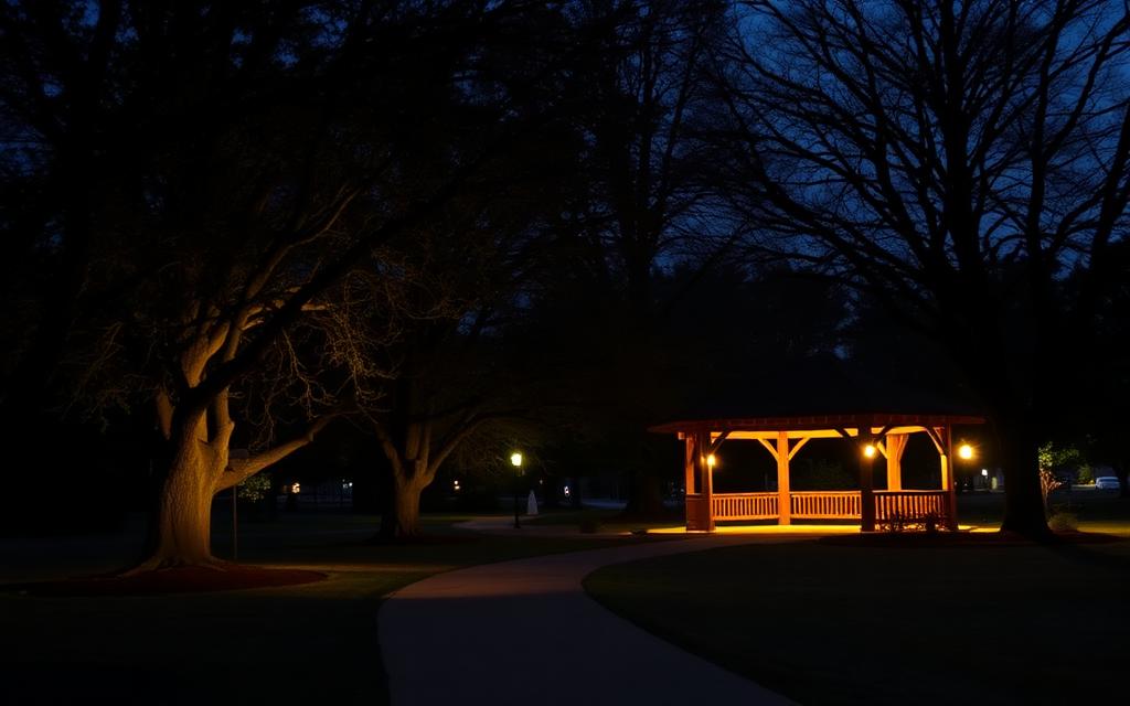 Morton Grove, Cook County at night — Harrer Park