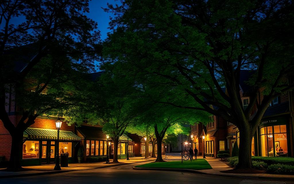 Winnetka, Cook County at night — Tower Road Beach
